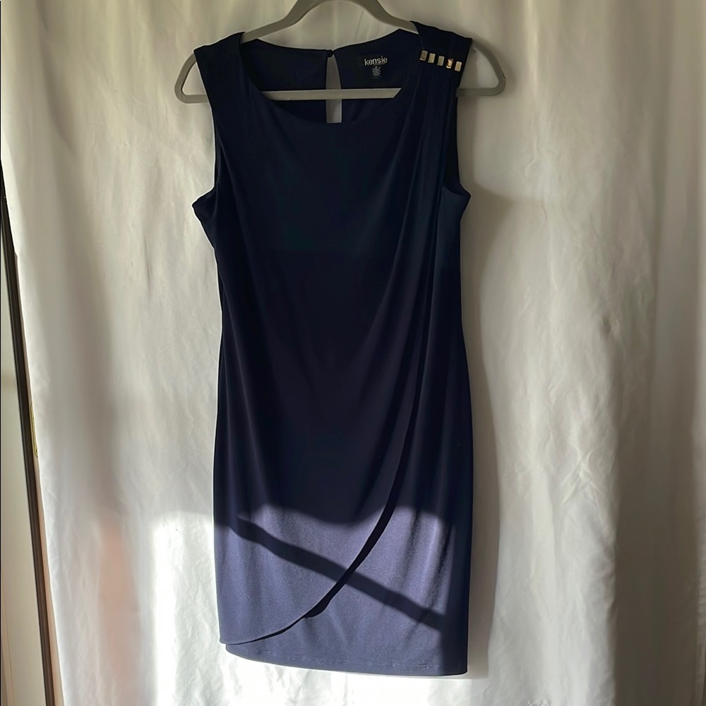 Navy Blue Sleeveless Dress